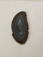 Agate pierre semi-précieuse (bleu-brun)