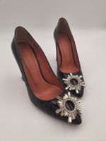 Pumps AMINA MUADDI schwarz Strass-Applikation Grösse 37