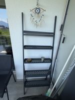 Ikea Metallregal mit mehreren Ebenen dunkelgrau