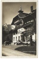 Gsteig (BE) Hotel Victoria - Tanksäule - echt Foto-AK - 1931