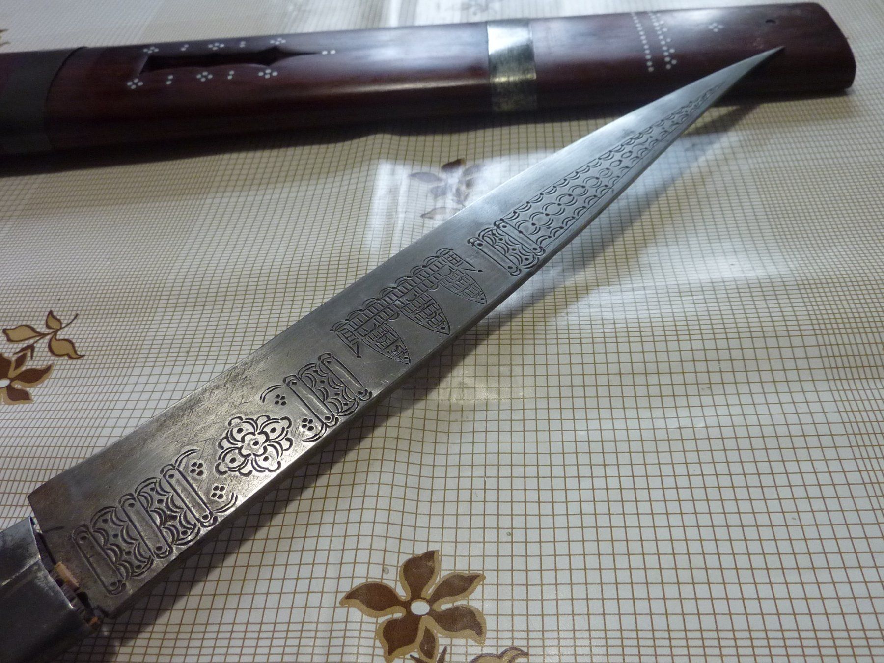 Couverts: Messer Schattenmesser Kulturmesser Traditionsmesser Asien – D'occasion à Dietikon par damaszen 3