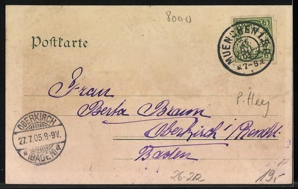 Cartoline postali: Paul Hey: München, Maximiliansplatz mit – Usato da Berlin venduto da bartko-reher 1