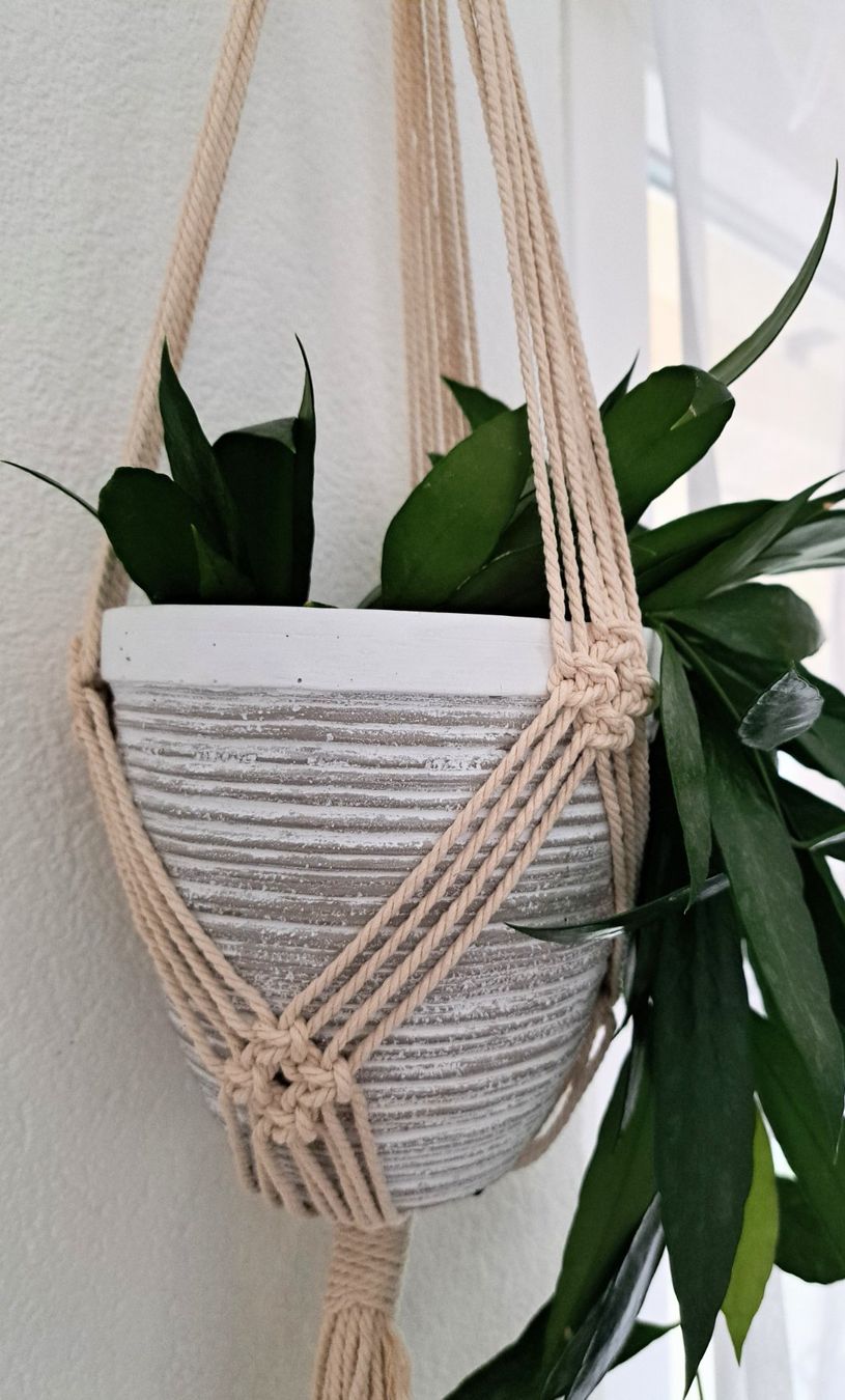 Alle Dekorationen: Sehr schöne Makramee Blumenampel – Neu (gemäss Beschreibung) aus Waldenburg von Sysilu 2