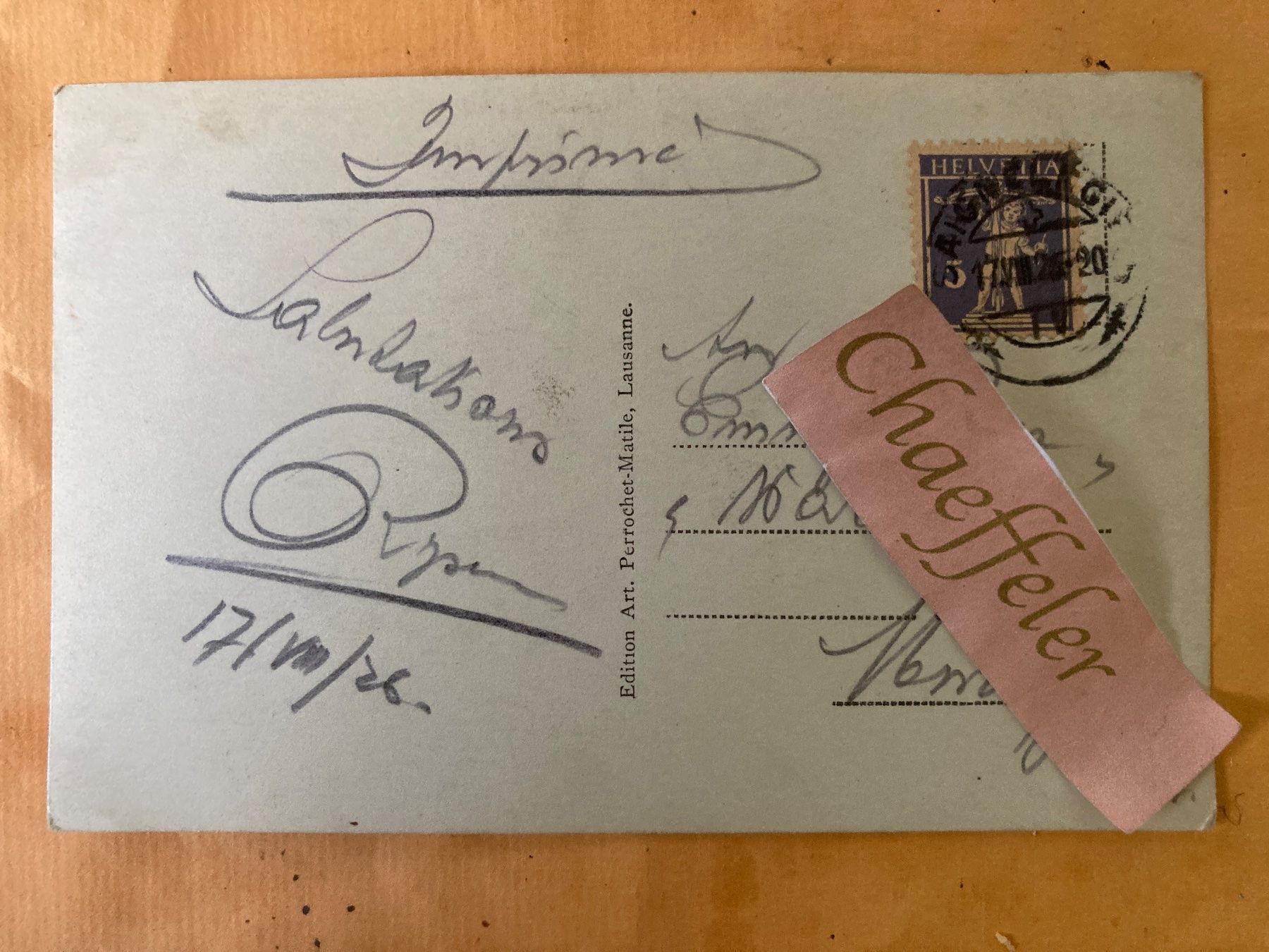 Cartoline postali: 1926 Saignelégier - Vue générale – Usato da Zürich venduto da Chaeffeler 1
