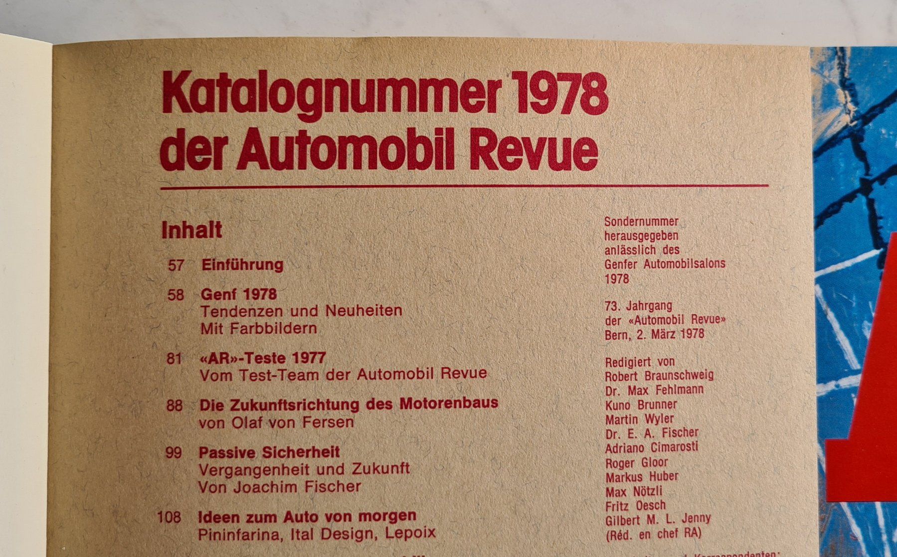 Riviste & Magazine: Automobil Revue 1978 – Usato da Lyss venduto da rochen54 1