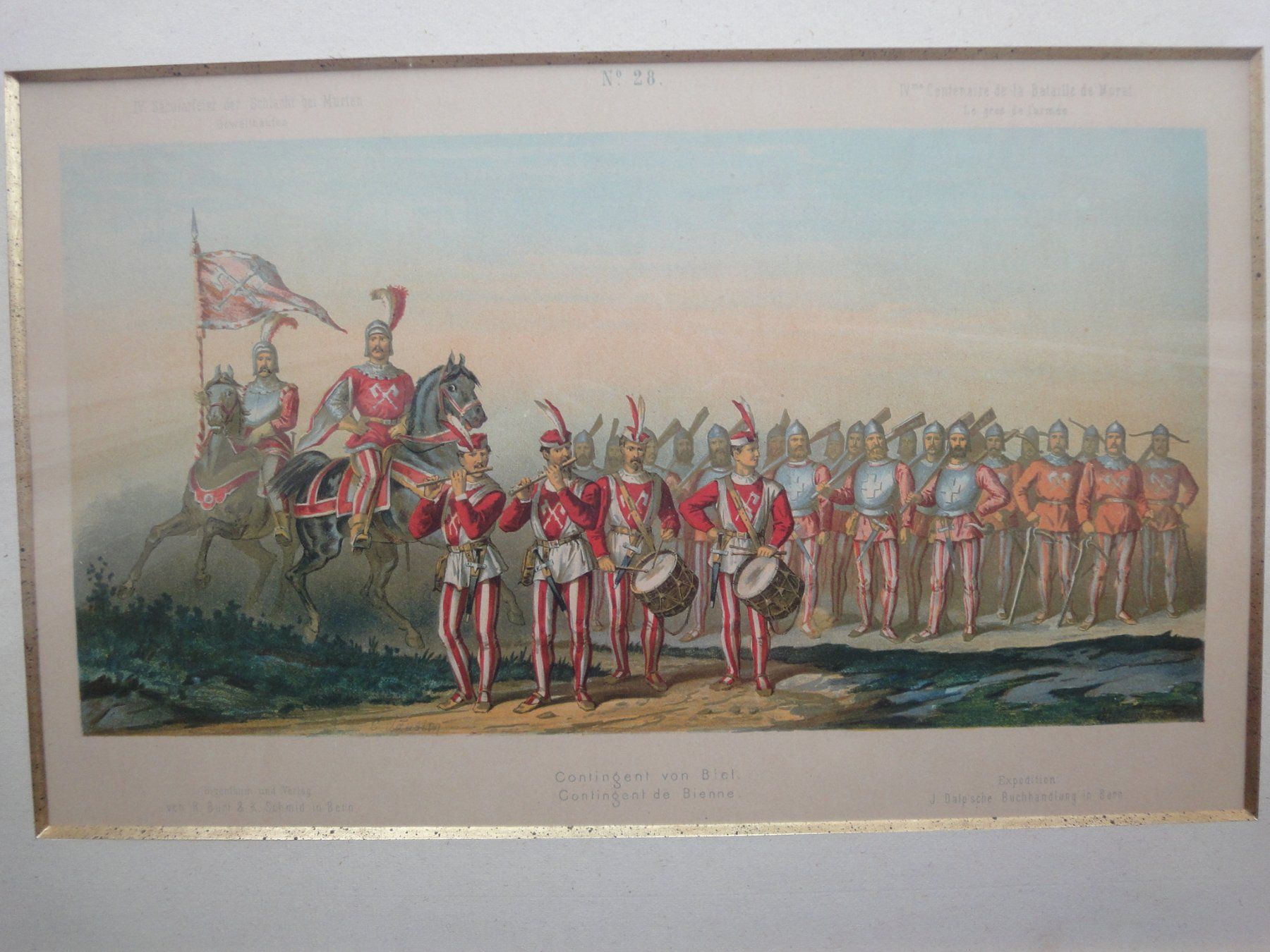 Grafica & Litografie: BIEL: Contingent von Biel - 1876 – Nuovo (secondo la descrizione) da Biel/Bienne venduto da 07helios032 2