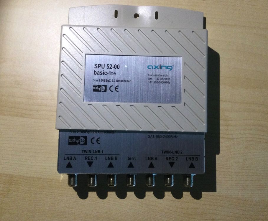 Axing SPU 21-01 DiSEqC Umschalter - Universal Switch Für Sat-Anlagen