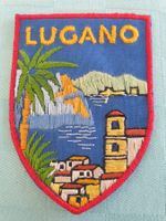 Vintage Badge Wappen LUGANO ST. GALLER STICKEREI