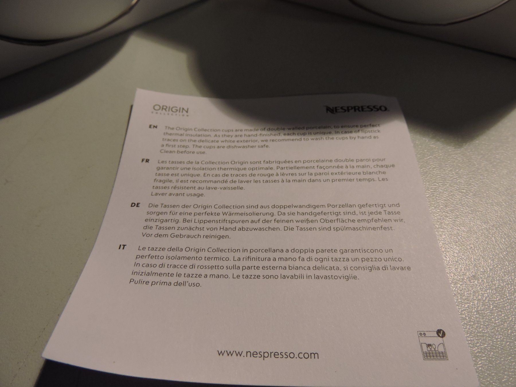 Nespresso Tassen: Nespresso Origin Cellection Lungo 2 Tasssen Neu – Gebraucht aus Hauptwil von Borusse01 5