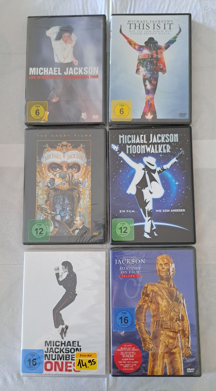 Alle DVDs: Michael Jackson DVDs – Neu und originalverpackt aus Winterthur von ml2_58mm