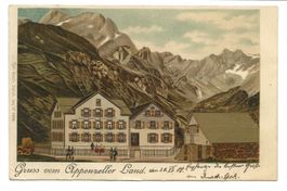 Gruss vom Appenzeller Land (AI) Meglisalp - Alpstein - Litho