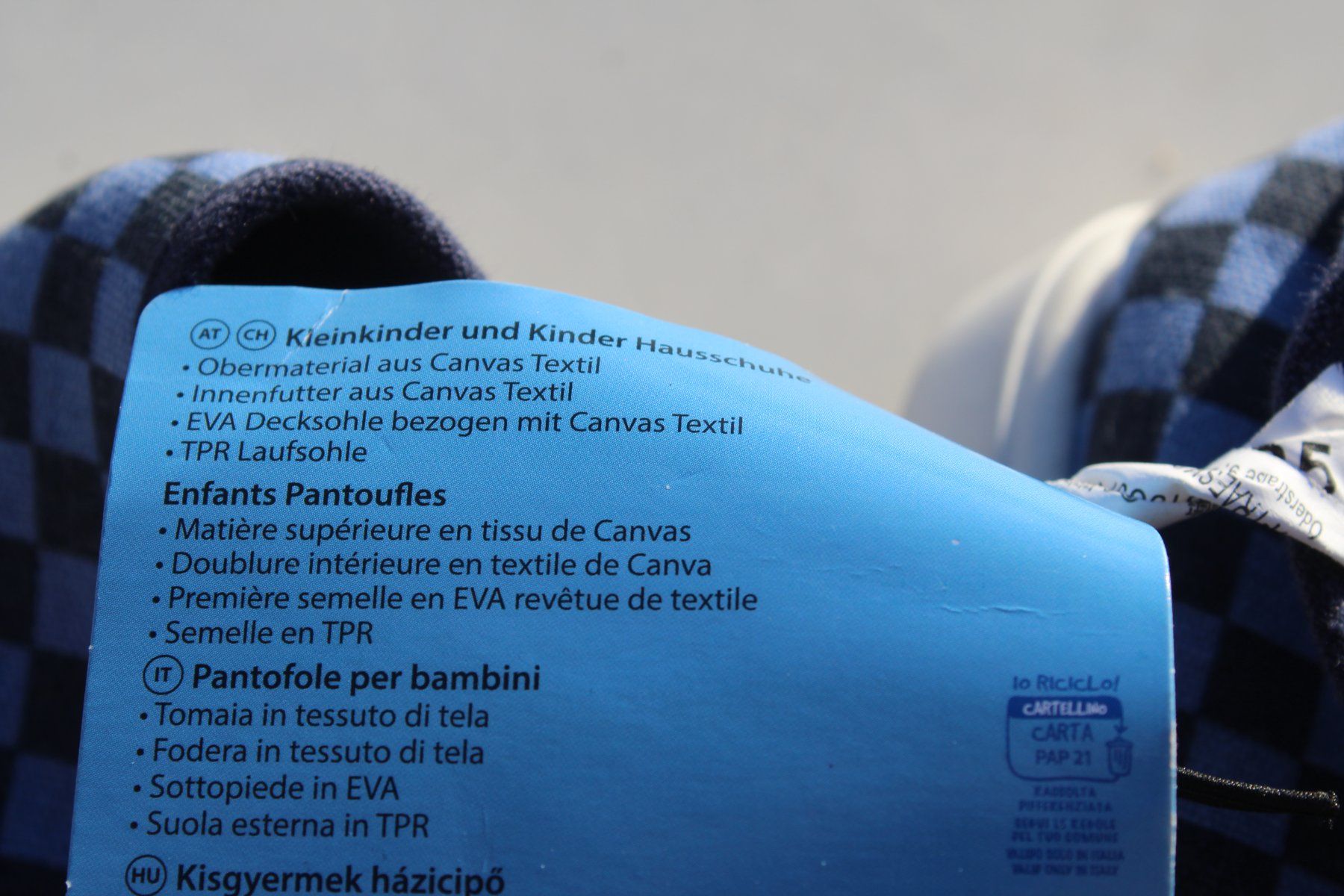 Scarpe per ragazzi: Canvas Hausschuhe 35 – Nuovo e nell'imballaggio originale da Walliswil-Nbipp venduto da Speer516 2