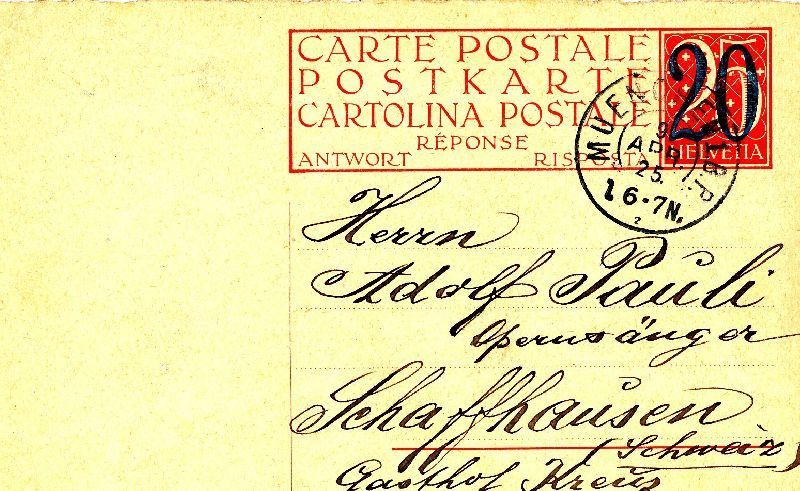 Ansichtskarten: München - Schweizer Postkarte Opersänger  1925 – Gebraucht aus Emmenbrücke von teestube 1