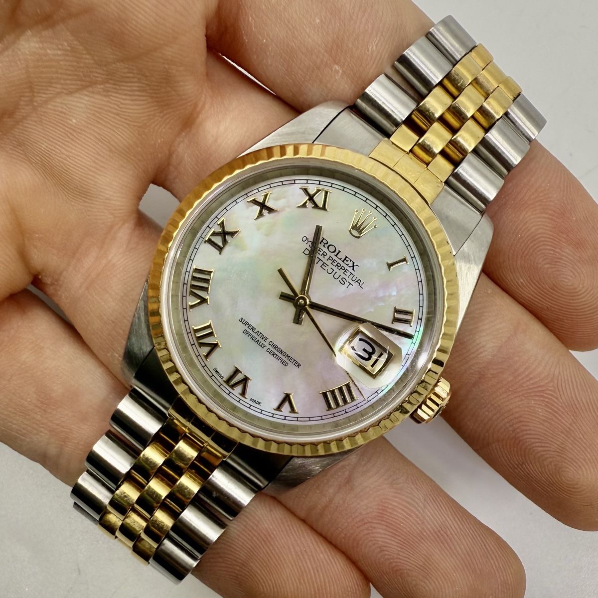 Rolex Orologi: Rolex DateJust Perlmutt 18K/SS – Usato da Zürich venduto da watch_trader 1