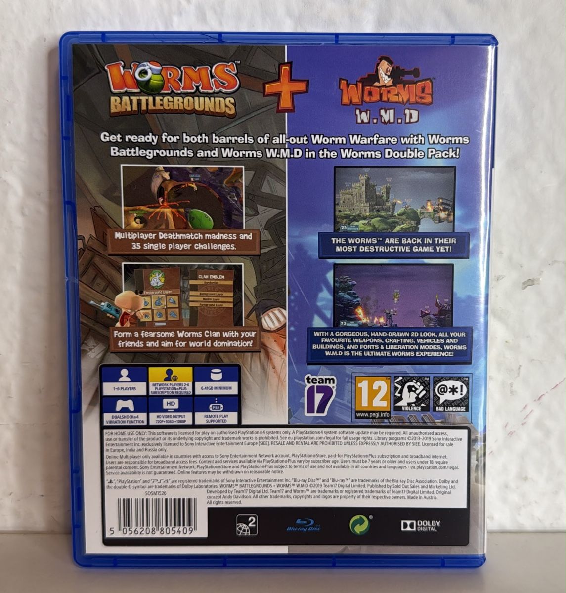 Sony Giochi: Worms Battlegrounds + Worms W.M.D PS4/PS5 Game – Usato da Ehrendingen venduto da bubulence 1