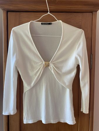 Pedro del Hierro Top, Weiss, Grösse S, Damen