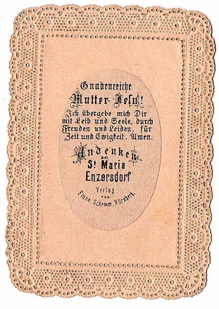 Incisioni: Andachtsbild antik Mutter Jesu – Usato da Mörschwil venduto da lindaswunderkiste 1