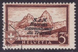 Dienstmarke BIT SBK-Nr. 48 (Mythen 1937) gestempelt