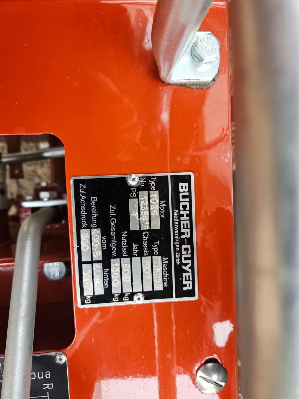 Bucher Trattori: Bucher Transporter TR 800  Oldtimer, Rarität – Usato da Anwil venduto da Phippe02 4