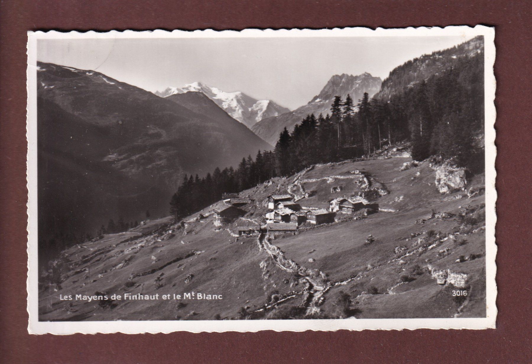Cartoline postali: MAYENS DE FINHAUT - 1960 – Usato da Pully venduto da nicecards