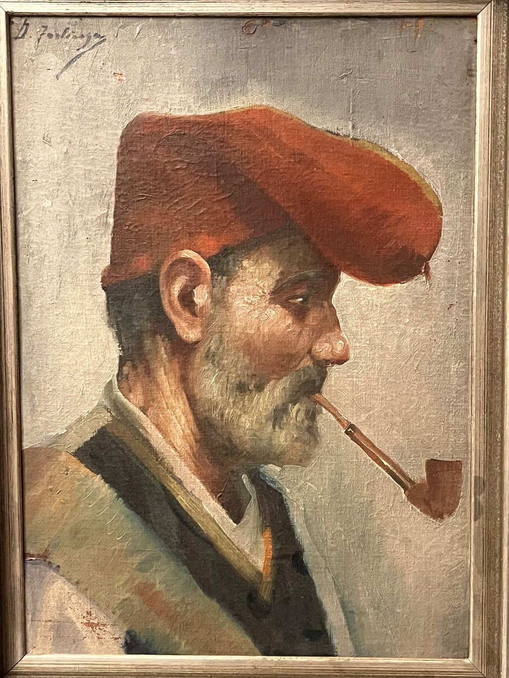 Gemälde: Alte Porträt ein Mann Original Gemälde – Gebraucht aus Basel von PAUL_ART 1
