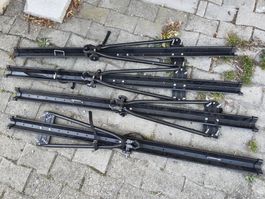 Fahrradträger Schienen Set schwarz akzeptabel