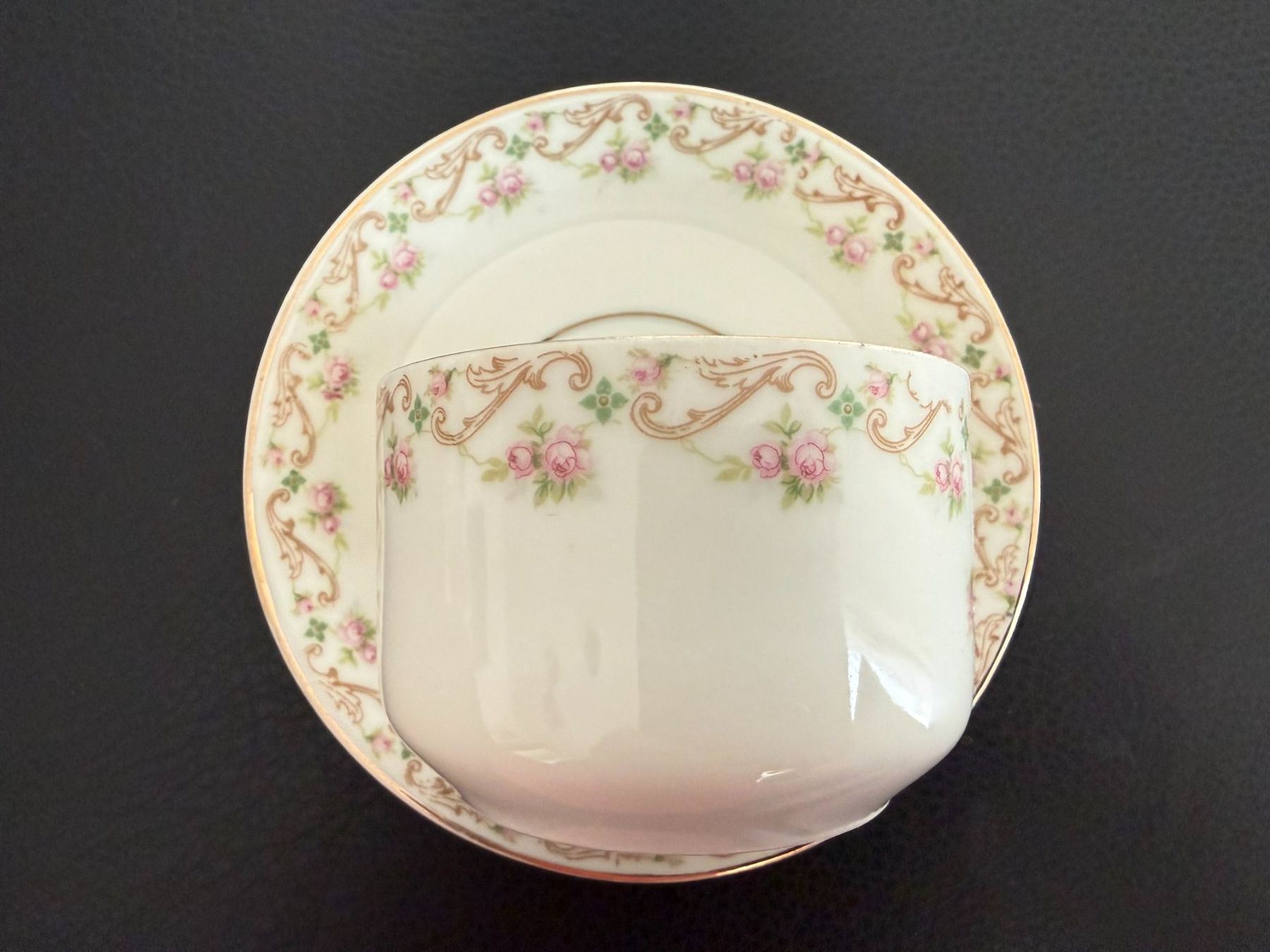 Tazze: ANTIKE  TASSE  MIT UNTERTASSE handbemalt – Usato da Subingen venduto da ArtBead 3