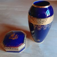 Porzellan Limoges France Vase und Dose