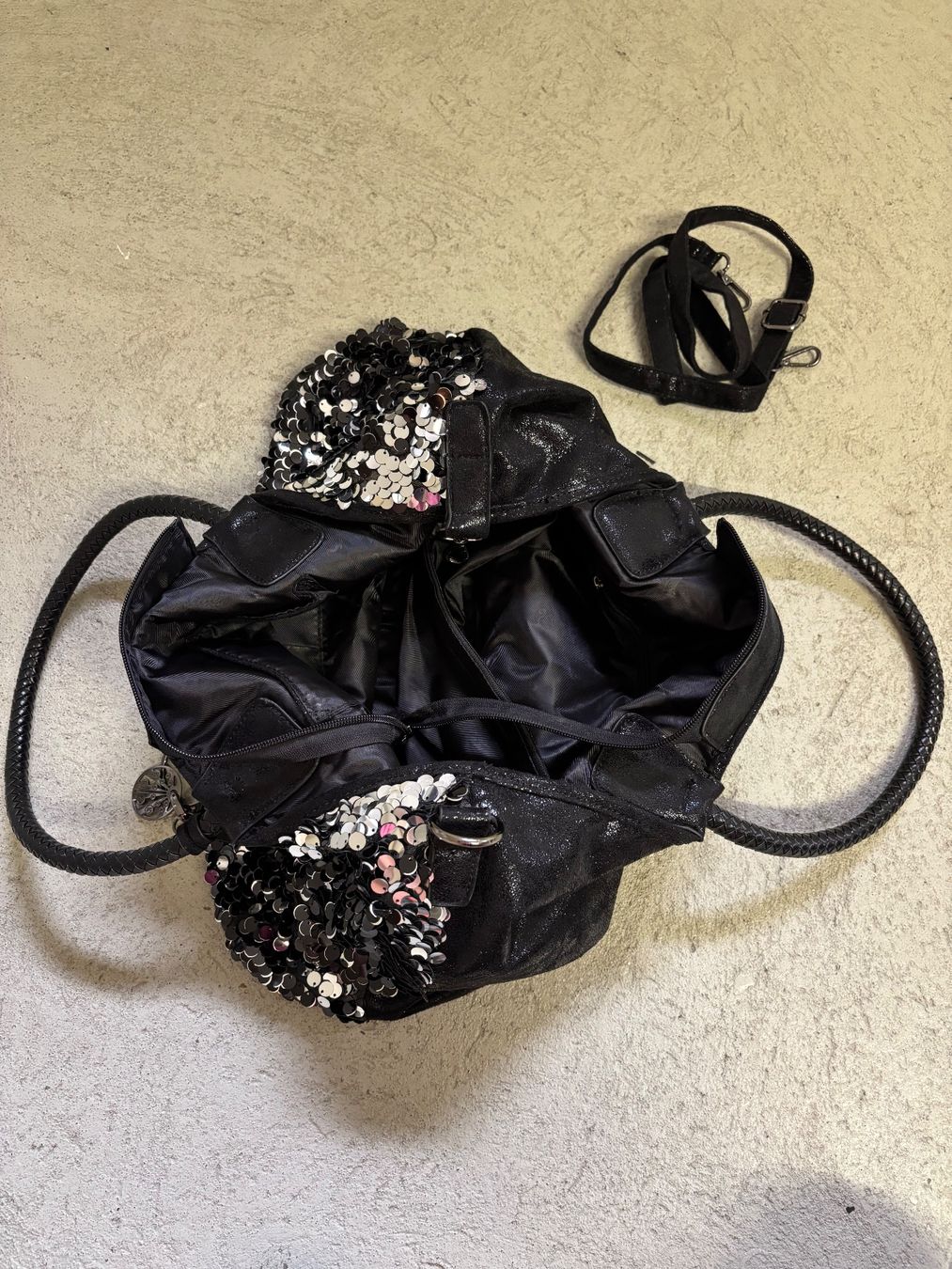Borse da donna: Kimmidoll Tasche schwarz mit Pailletten – Usato da Sonterswil venduto da VD-Service 3