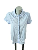 STREET ONE Kurzarm Bluse Gr. 34 hellblau