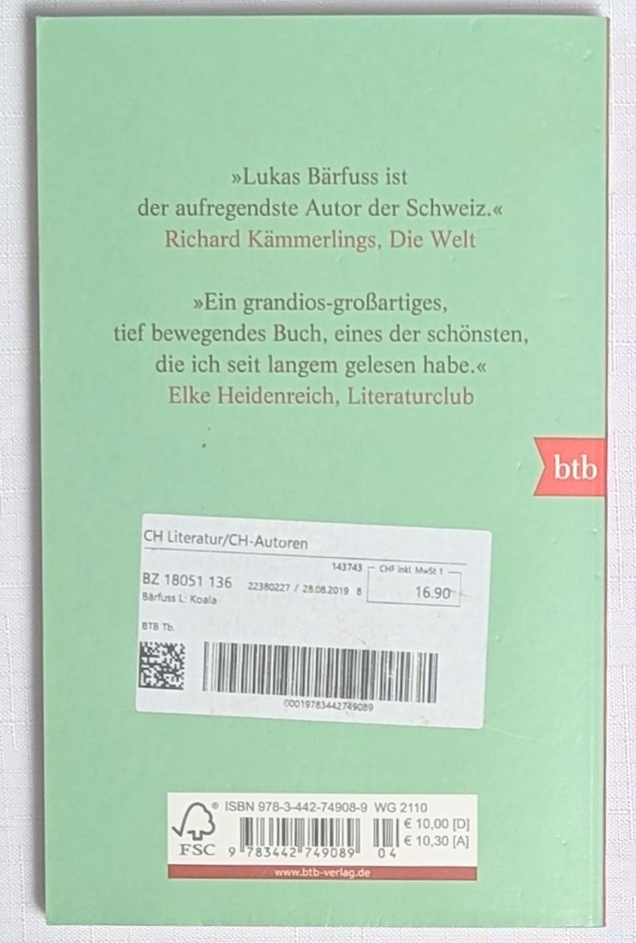 Libri: Koala - Lukas Bärfuss – Nuovo (secondo la descrizione) da Wängi venduto da ABIZONE-86 1