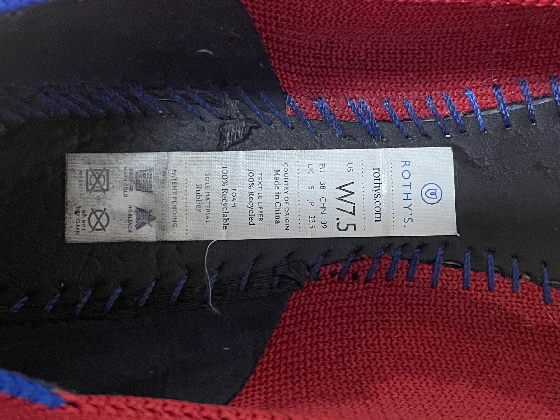 Damenschuhe: Rothy's The Point Chili Red – Gebraucht aus Zürich von ckosten 2