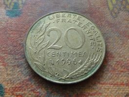 FRANCE  20 Centimes  1996
