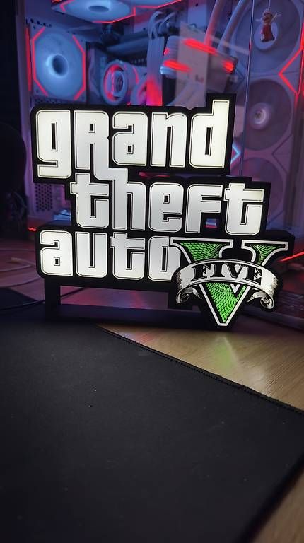 Lampade: Leuchtendes GTA5 Logo - perfektes Highlight – Nuovo (secondo la descrizione) da Wolhusen venduto da Fabian_C