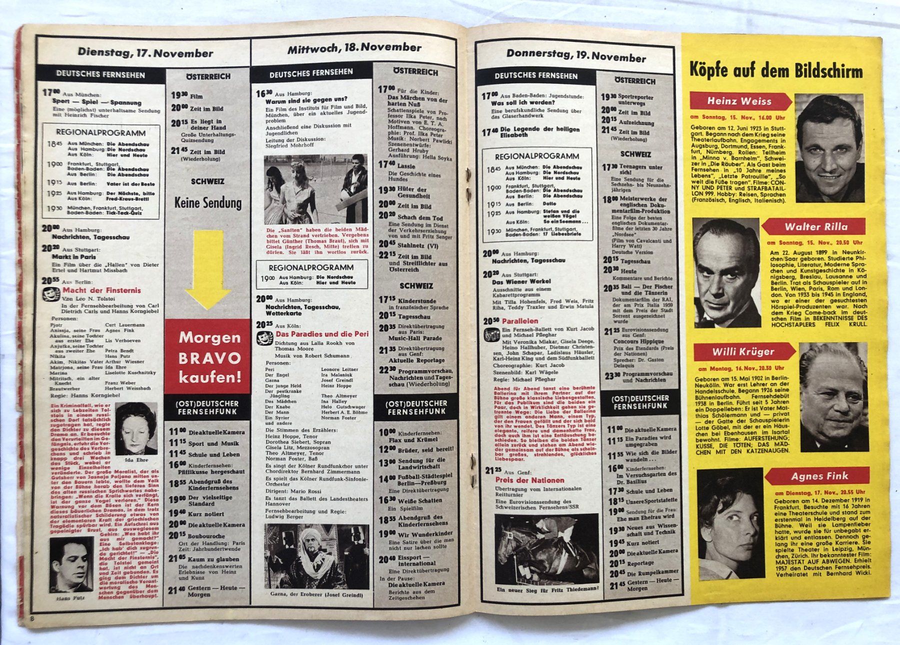 Riviste & Magazine: BRAVO - Heft - Nr.46/1959 – Usato da Schaffhausen venduto da durruti 2