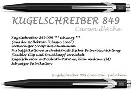 849.009 SCHWARZ ** 849 Kugelschreiber CDA ** Goliath Blau M