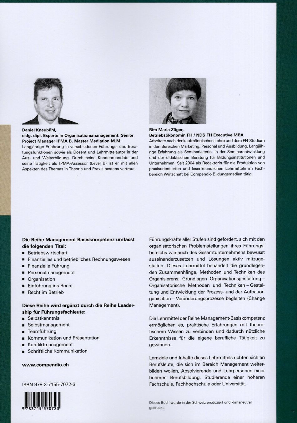 Bücher: Organisation - Management-Basiskompetenz – Neu (gemäss Beschreibung) aus Eglisau von Chperfins 1