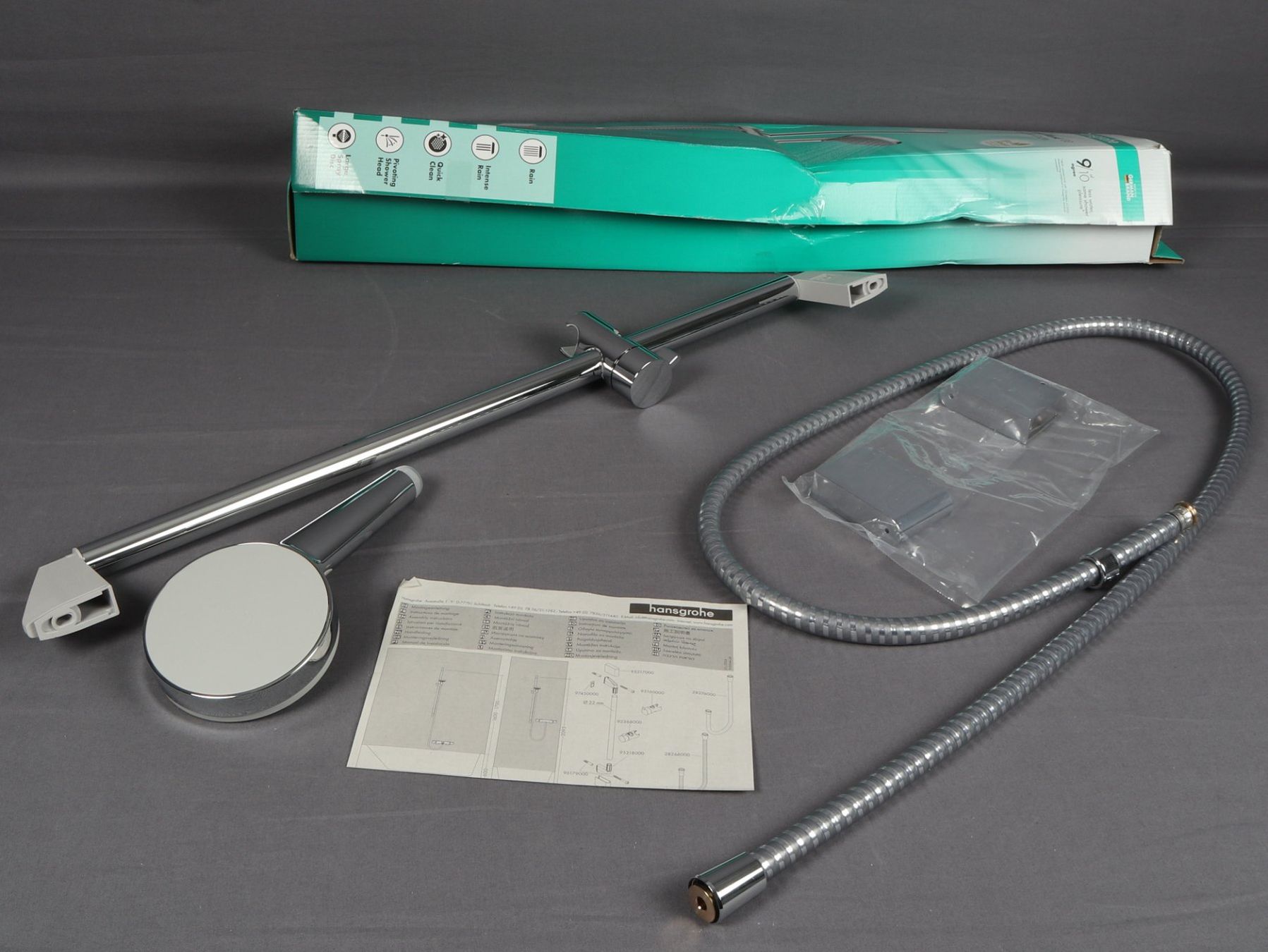 Hansgrohe Docce: HANSGROHE Vernis Blend Duschset 100 – Nuovo (secondo la descrizione) da Steinen venduto da Restwert_Steinen