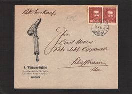 FDC  1932 ,SBK Nr.191 mit Privat Zudruck A.Wiedmer Solothurn