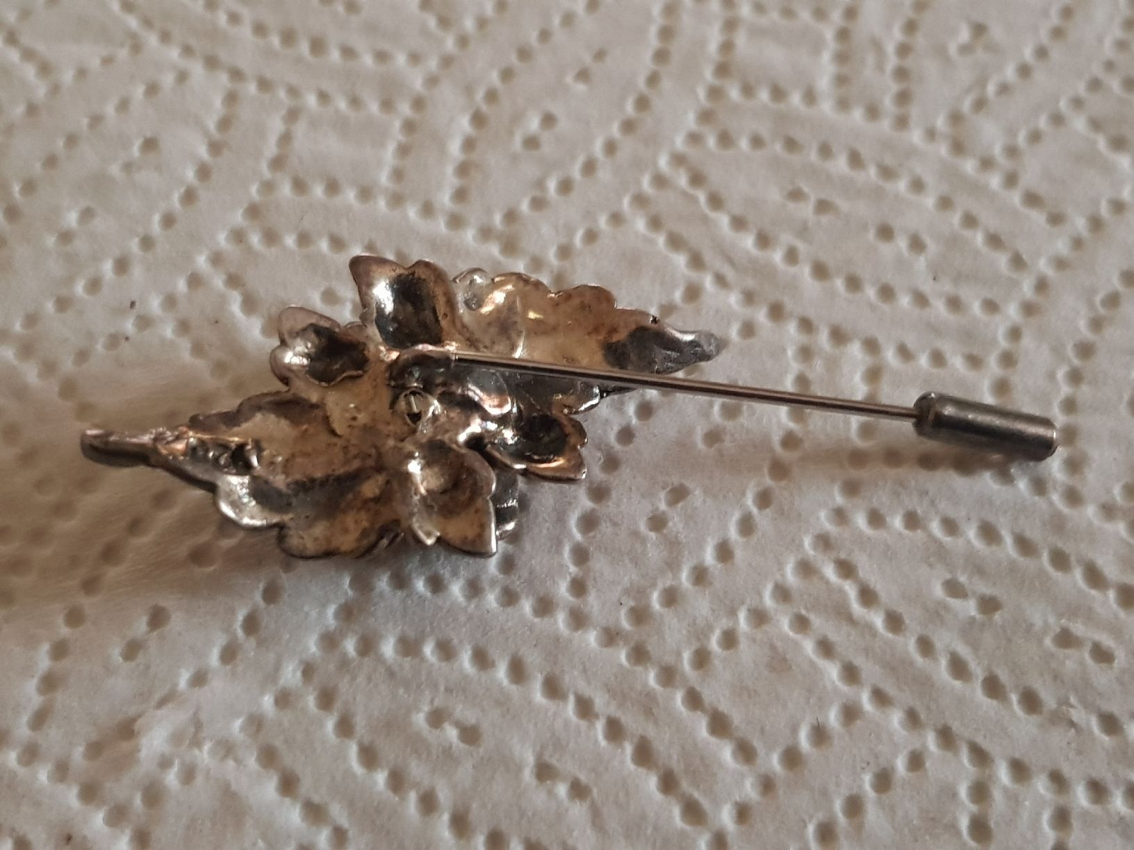 Broschen & Nadeln: Broche 0.925 en argent,  originale rose ancienne  – Gebraucht aus Genève von BKYB 1