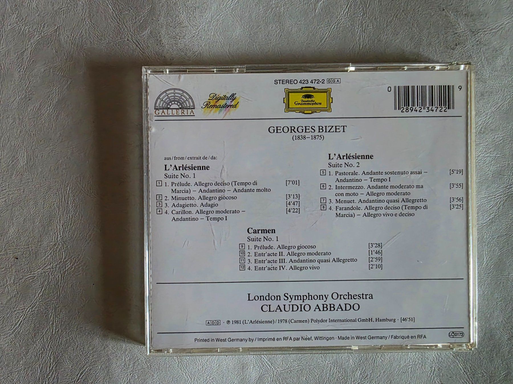 CDs: Musik CD Klassik Georges Bizet – Gebraucht aus Walterswil BE von Lonitti 2