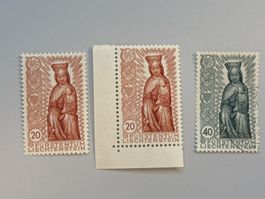 1954, Marianisches Jahr, ZNr. 273 ** & 274 gestempelt