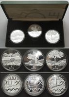 LETTLAND Satz 3 x 1 Lats 2000, 2001, 2002, Zeiten und Werte
