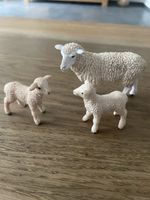 Schleich Schafe-Familie, bestehend aus Mutterschaf+Lämmer