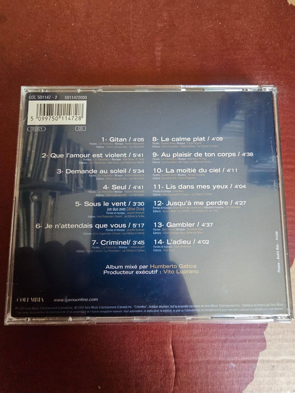 CD: CD - Garou – Seul (2000) – Usato da Biberist venduto da Foolio0 1
