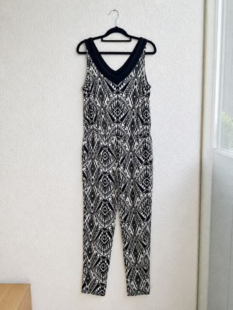 🖤🤍 B.C. Jumpsuit Gr. 40 – schwarz-weiss gemustert