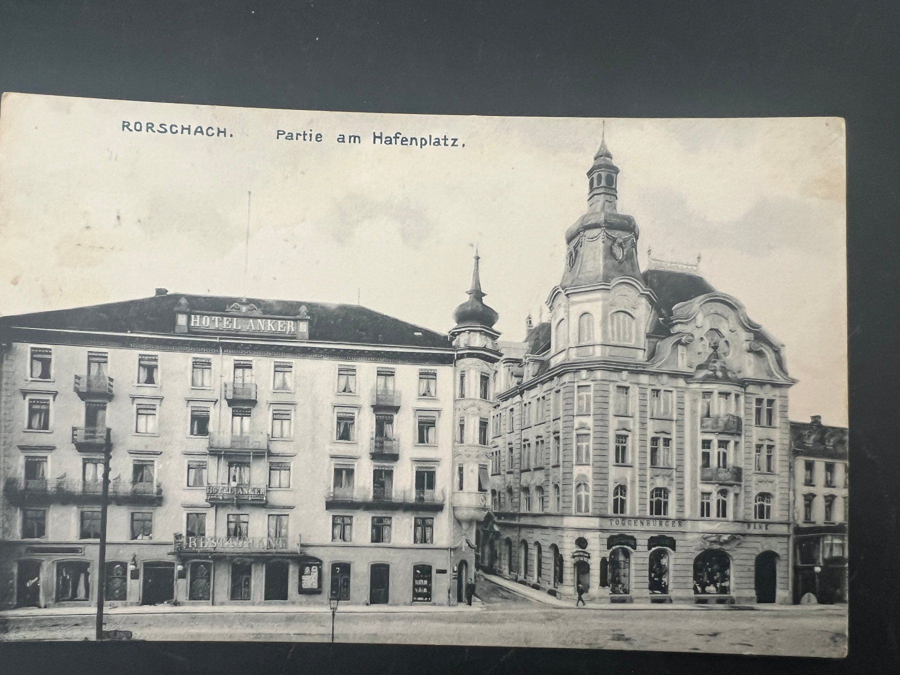 Cartoline postali: AK   1908 Rorschach Hafenplatz      (G886) – Usato da Hinwil venduto da Sidi4
