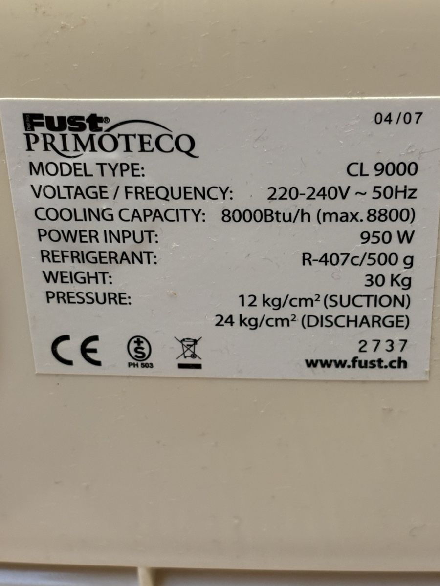 Primotecq Condizionatori: Fust primotecq CL 9000 Monoblock Klimagerät – Usato da Niederuzwil venduto da Ulf233 5