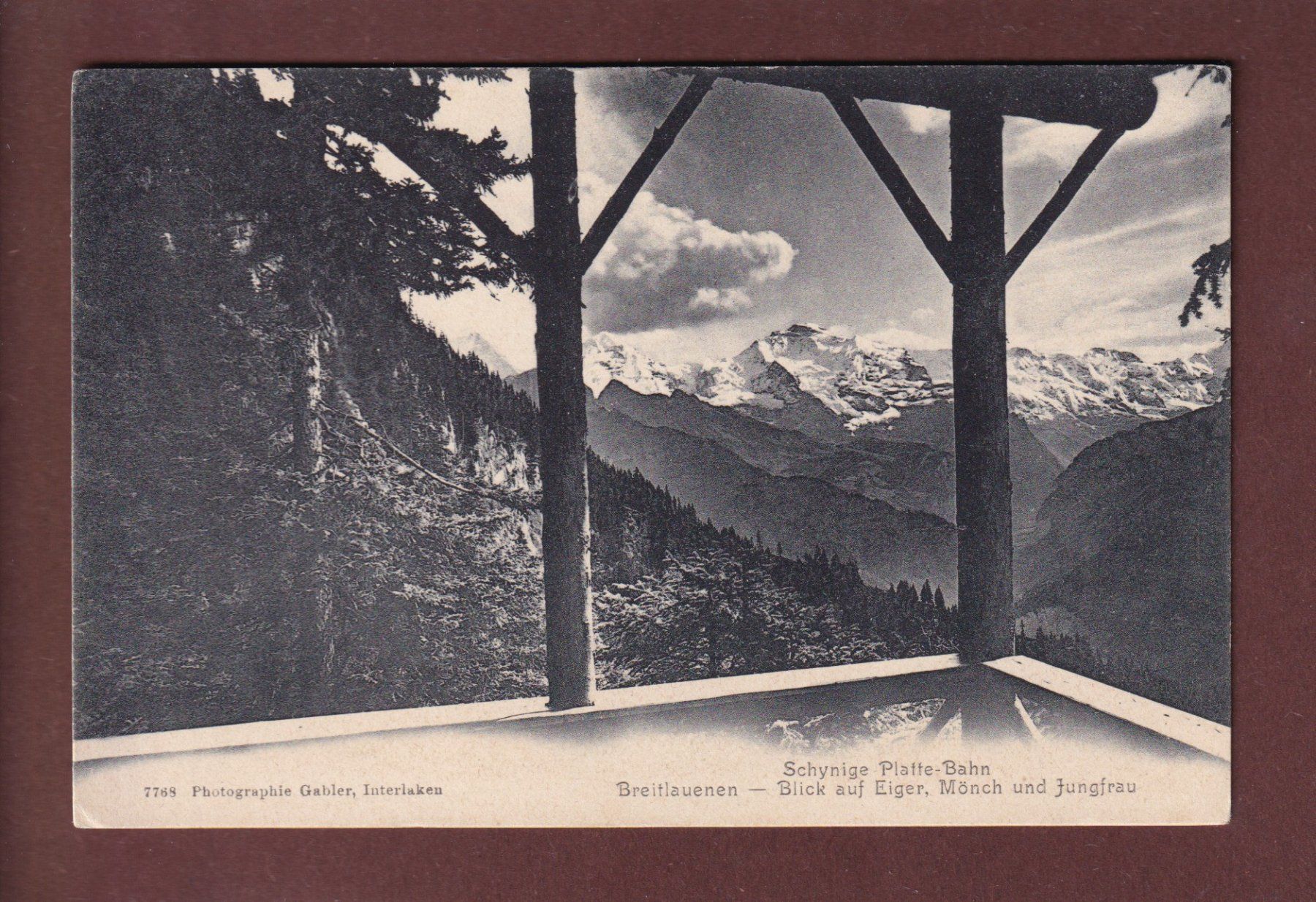 Cartoline postali: Schynige Platte-Bahn - BREITLAUENEN – Usato da Pully venduto da nicecards