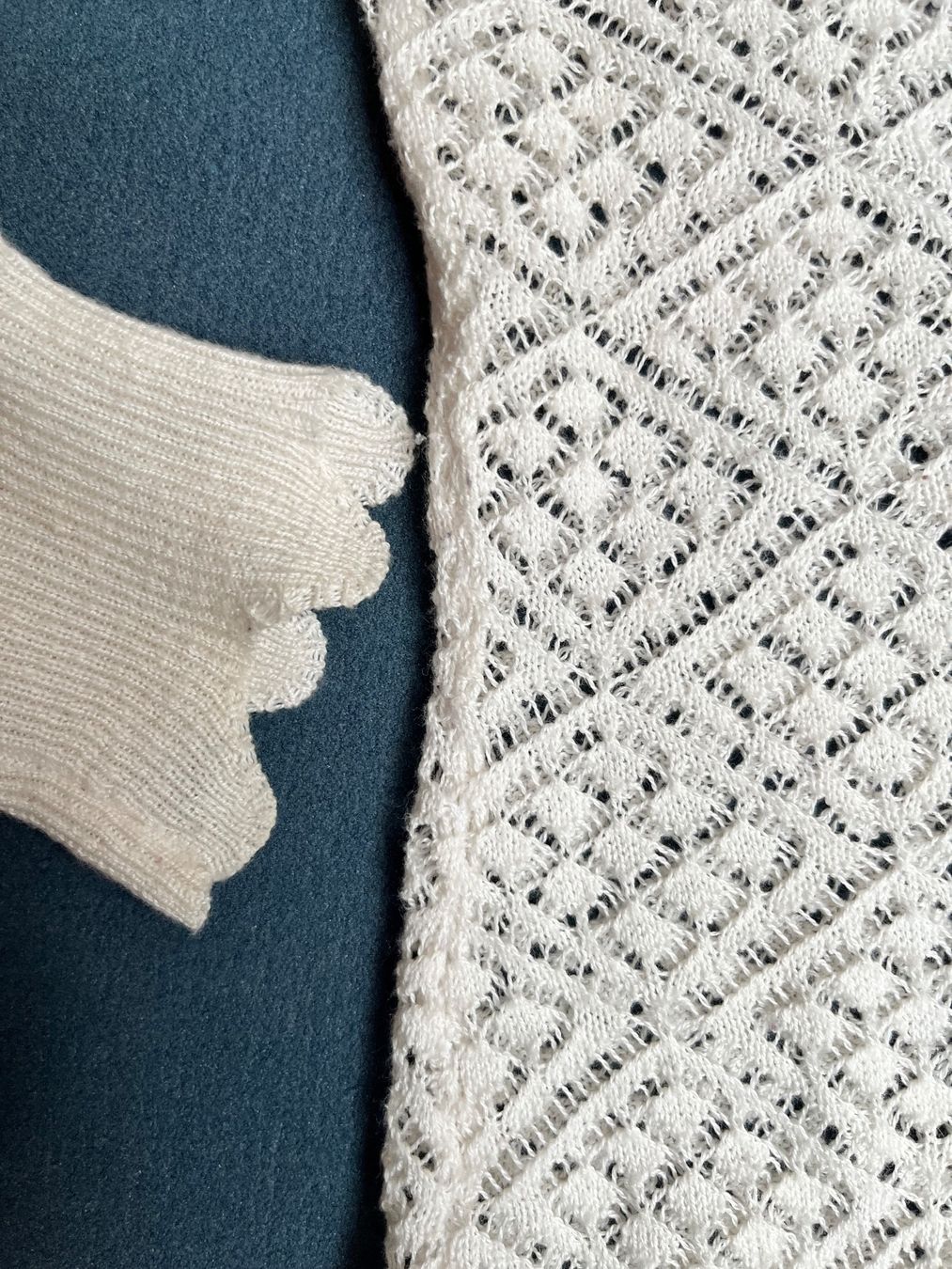 Heine Giacche: Strickjacke mit Ajourmuster Grösse 36 – Usato da Zürich venduto da faustdick 2